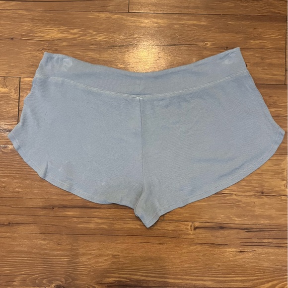 Athleta Well Rested Rib Sleep Short Size Large Blue Ribbed Soft - Picture 8 of 9